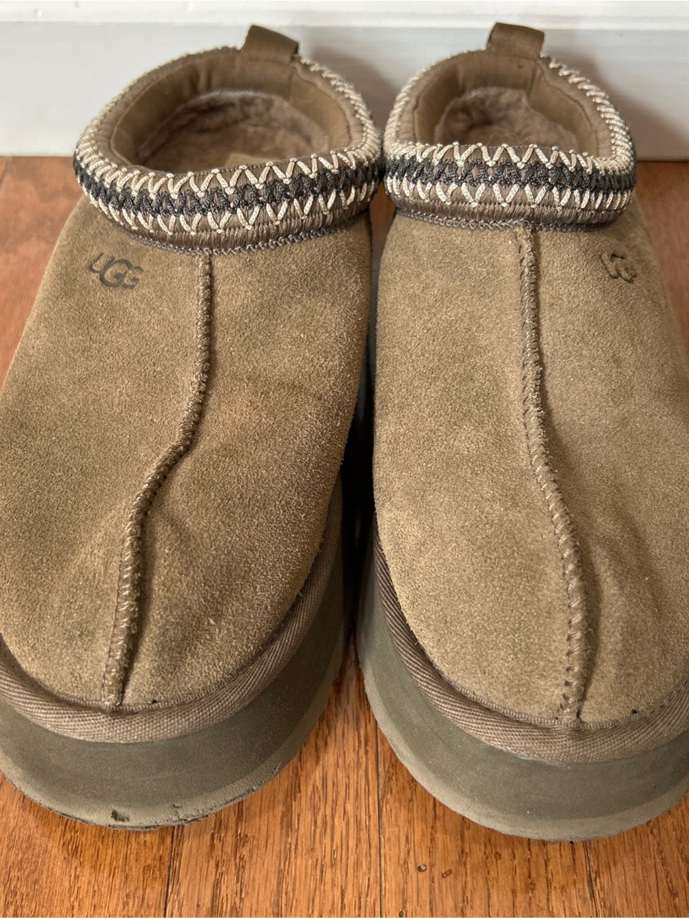 Ugg Tazz II Tasman Mules Slip On Shoes Platform Women’s Size 10 Hickory Brown - Picture 4 of 12
